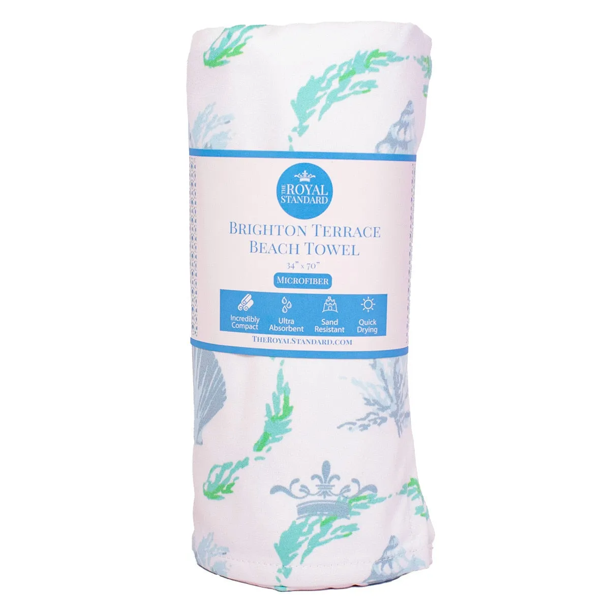 Brighton Terrace Beach Towel in Palace & Capri