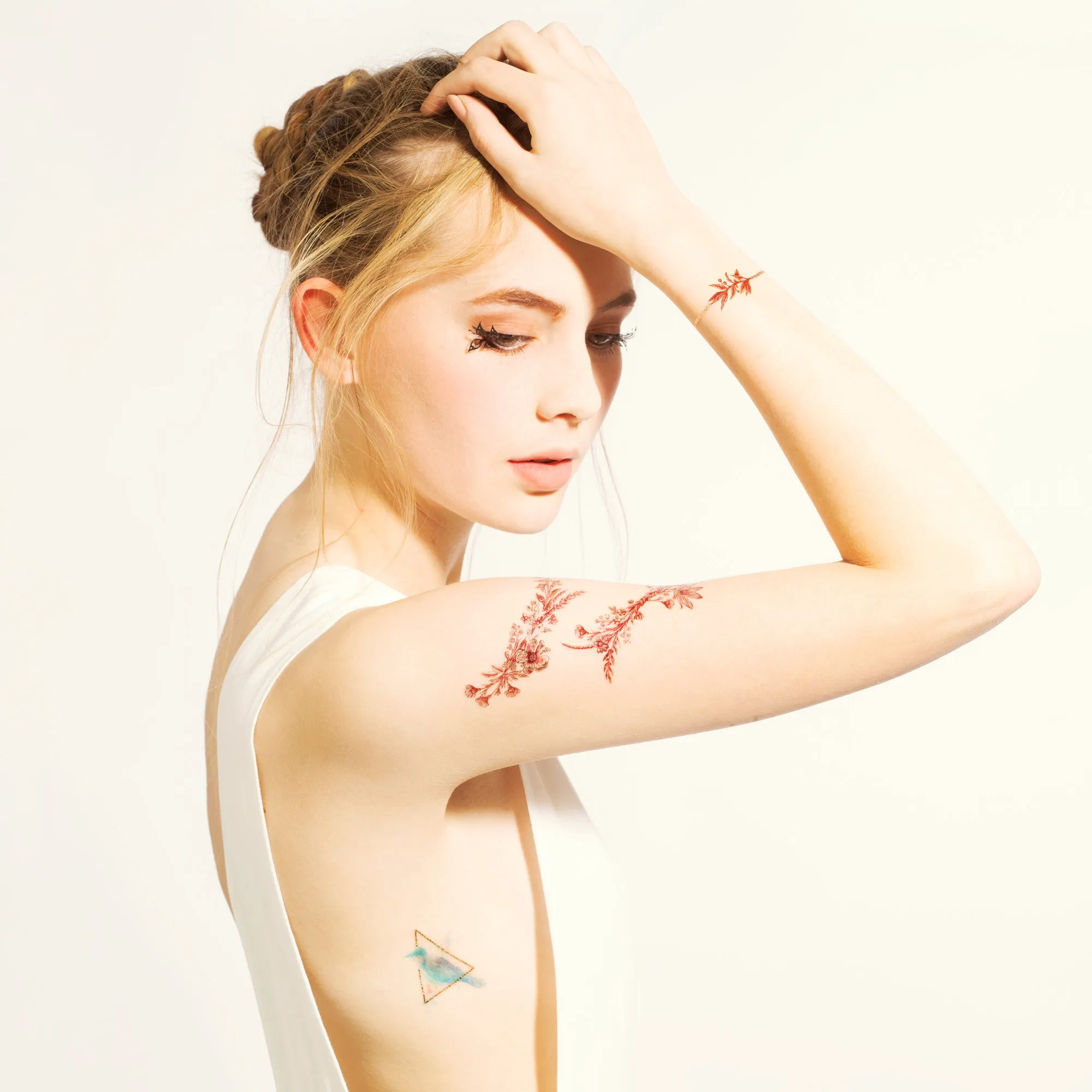 Burgundy Garden Tattoo