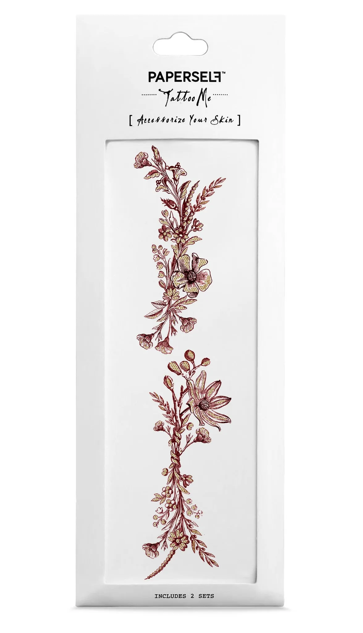 Burgundy Garden Tattoo