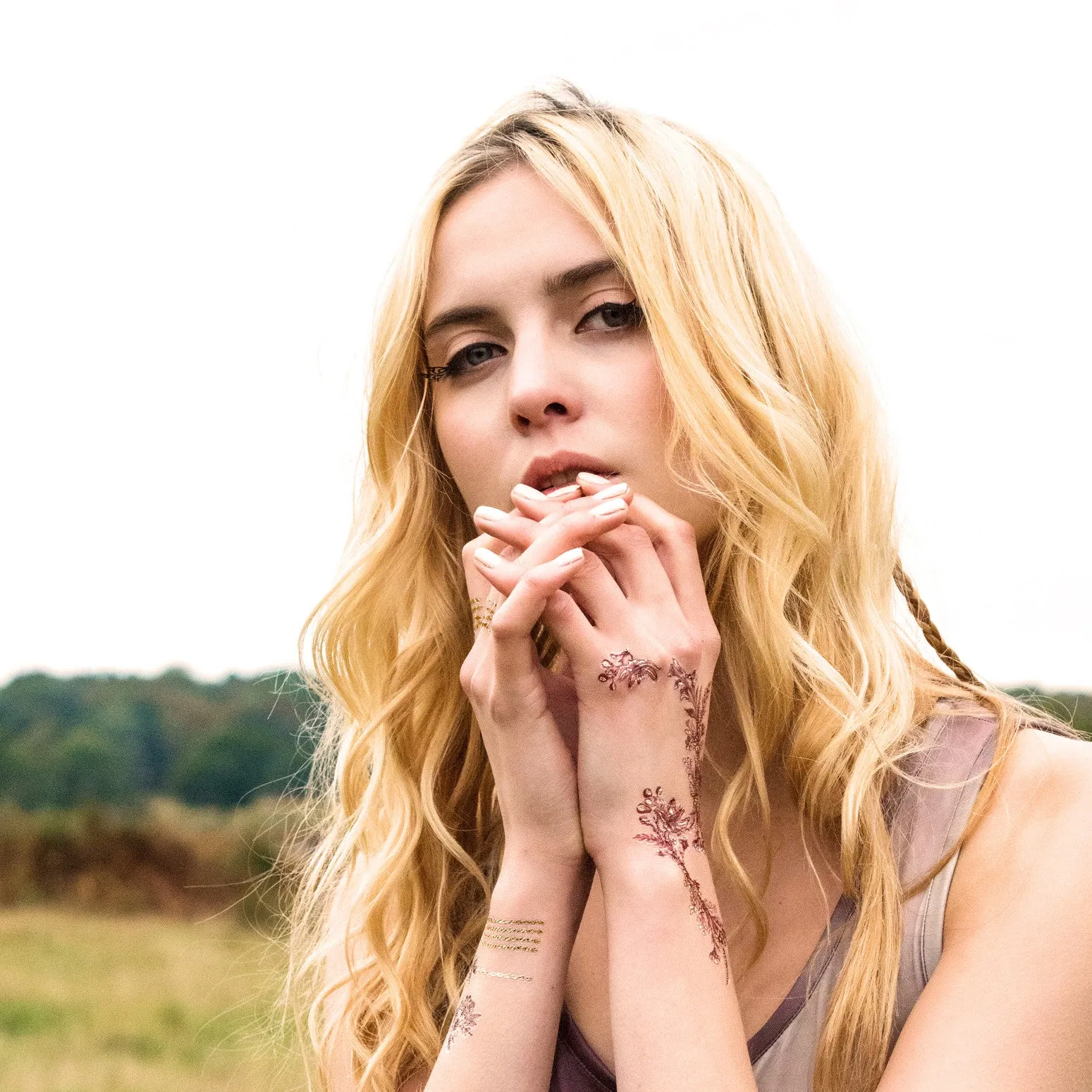 Burgundy Garden Tattoo