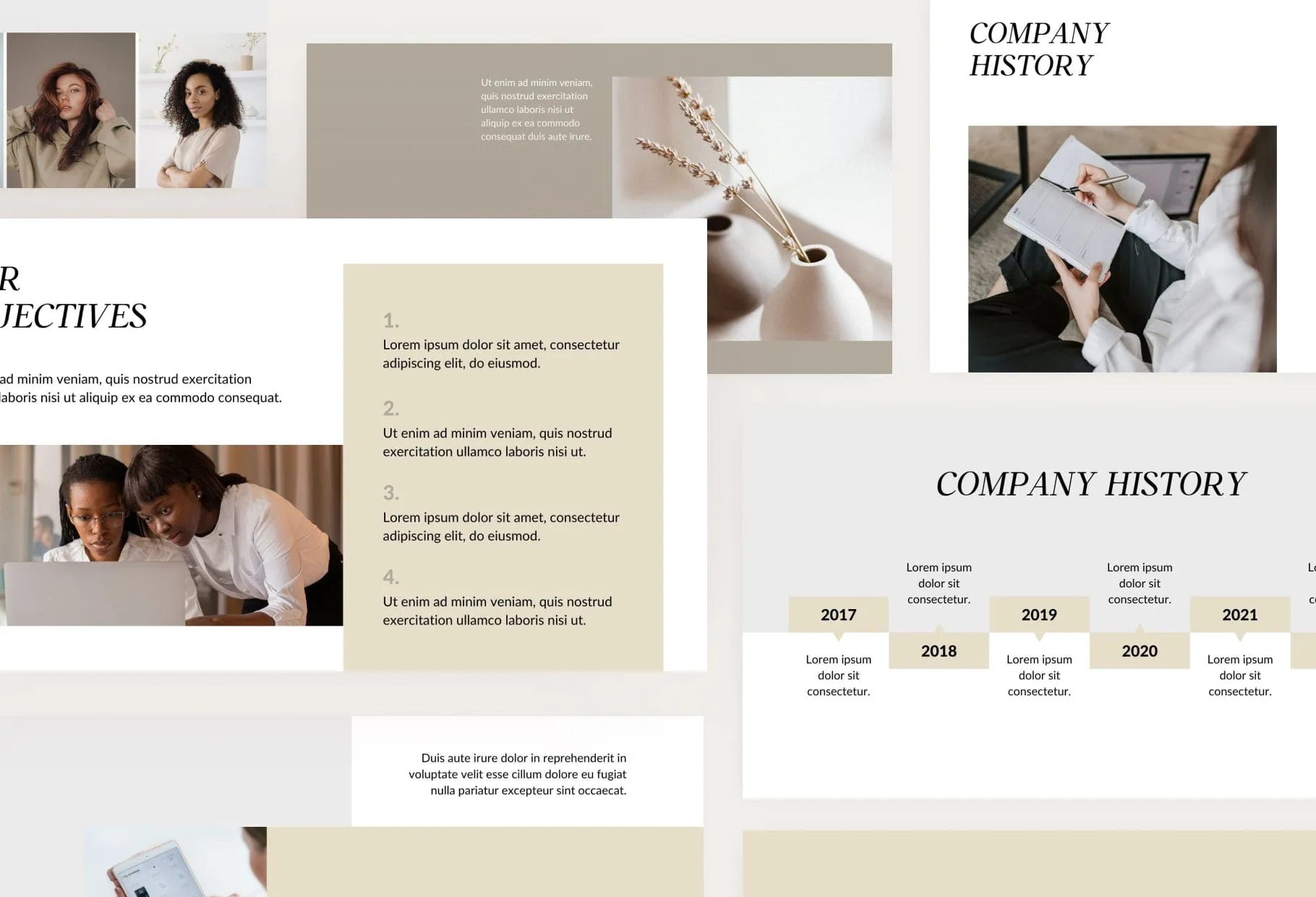Business Plan Presentation Savannah Collection Fully Editable Canva Template