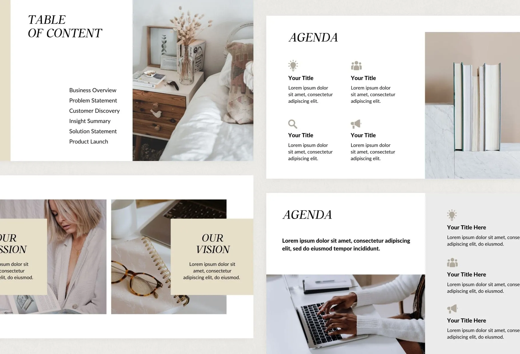 Business Plan Presentation Savannah Collection Fully Editable Canva Template