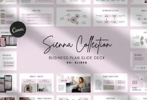 Business Plan Presentation Sienna Collection Fully Editable Canva Template