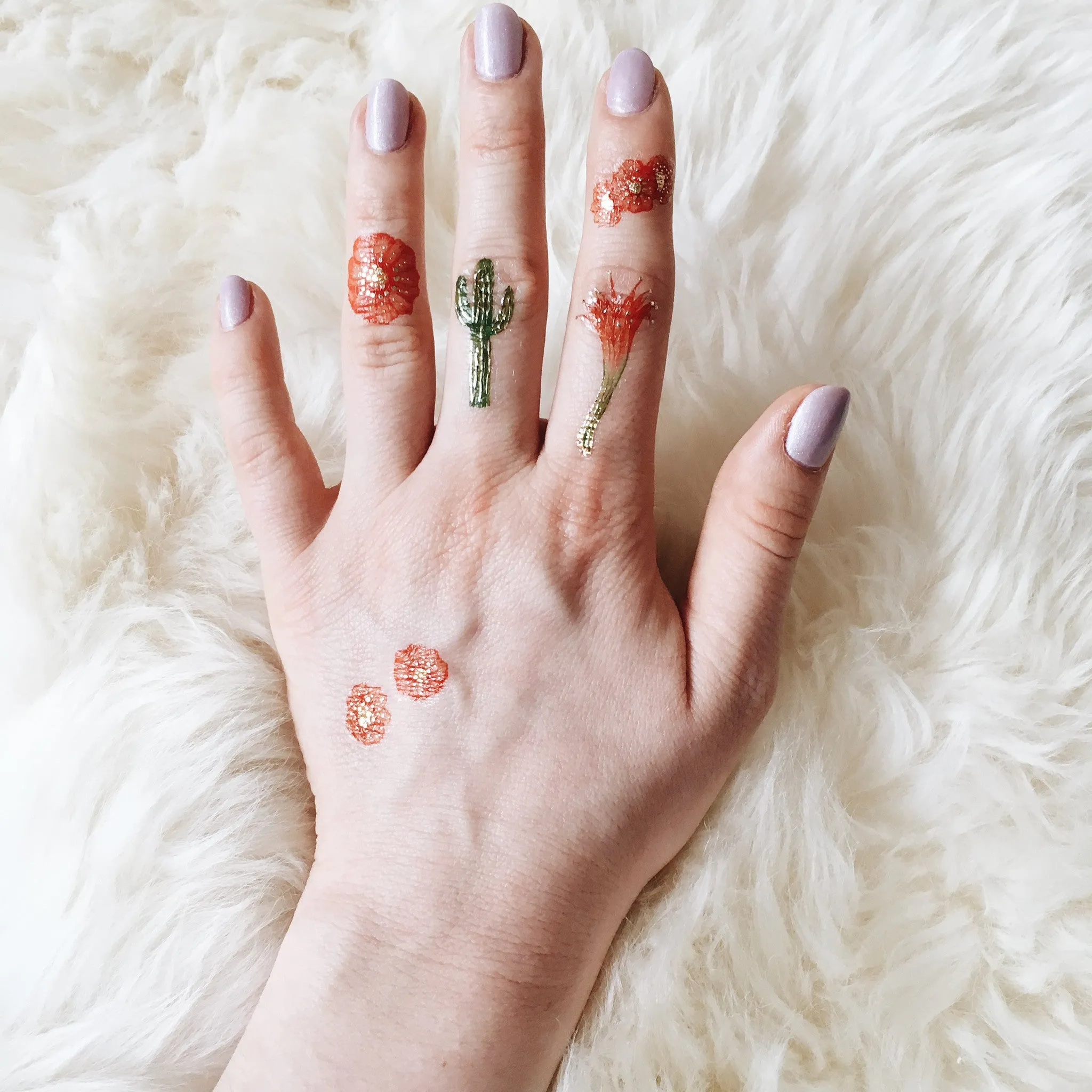 Cactus Temporary Tattoo