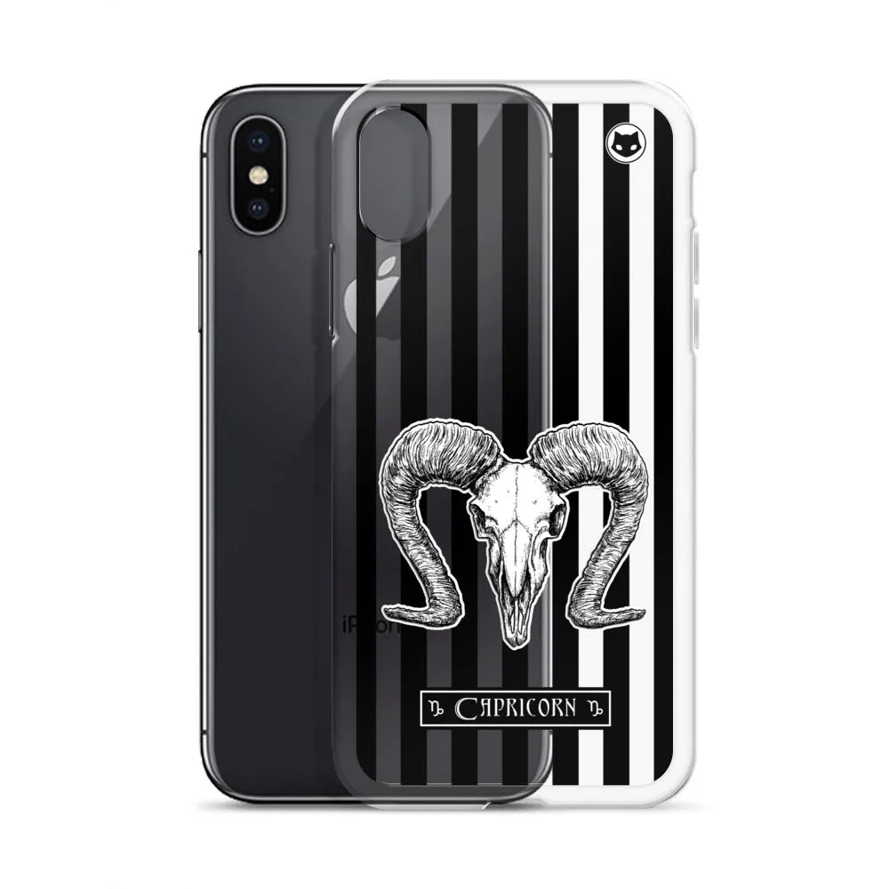 Capricorn Zodiac iPhone Case (Clear)