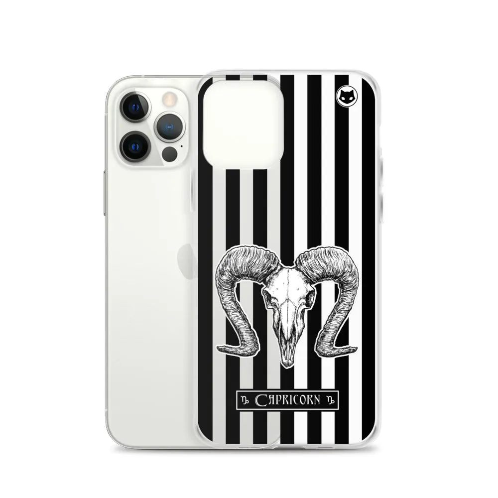Capricorn Zodiac iPhone Case (Clear)
