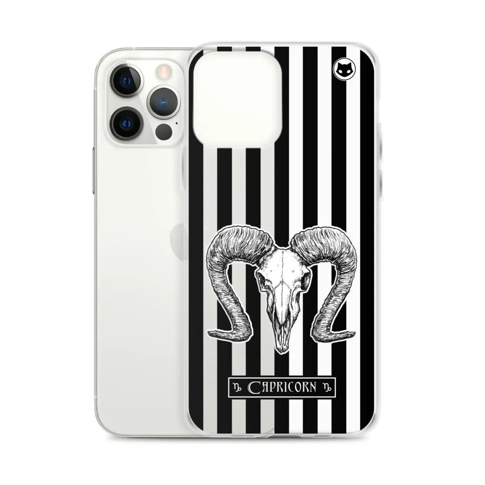 Capricorn Zodiac iPhone Case (Clear)