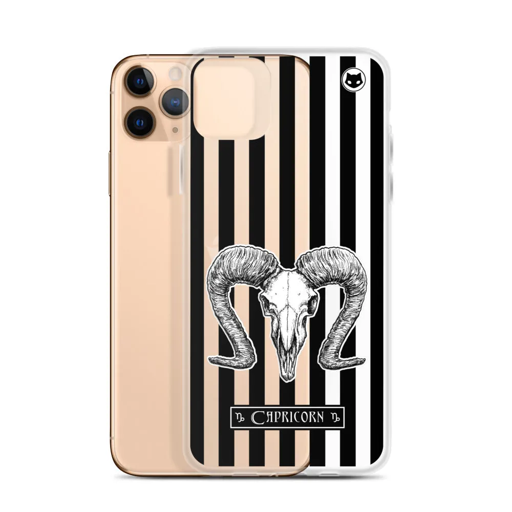 Capricorn Zodiac iPhone Case (Clear)