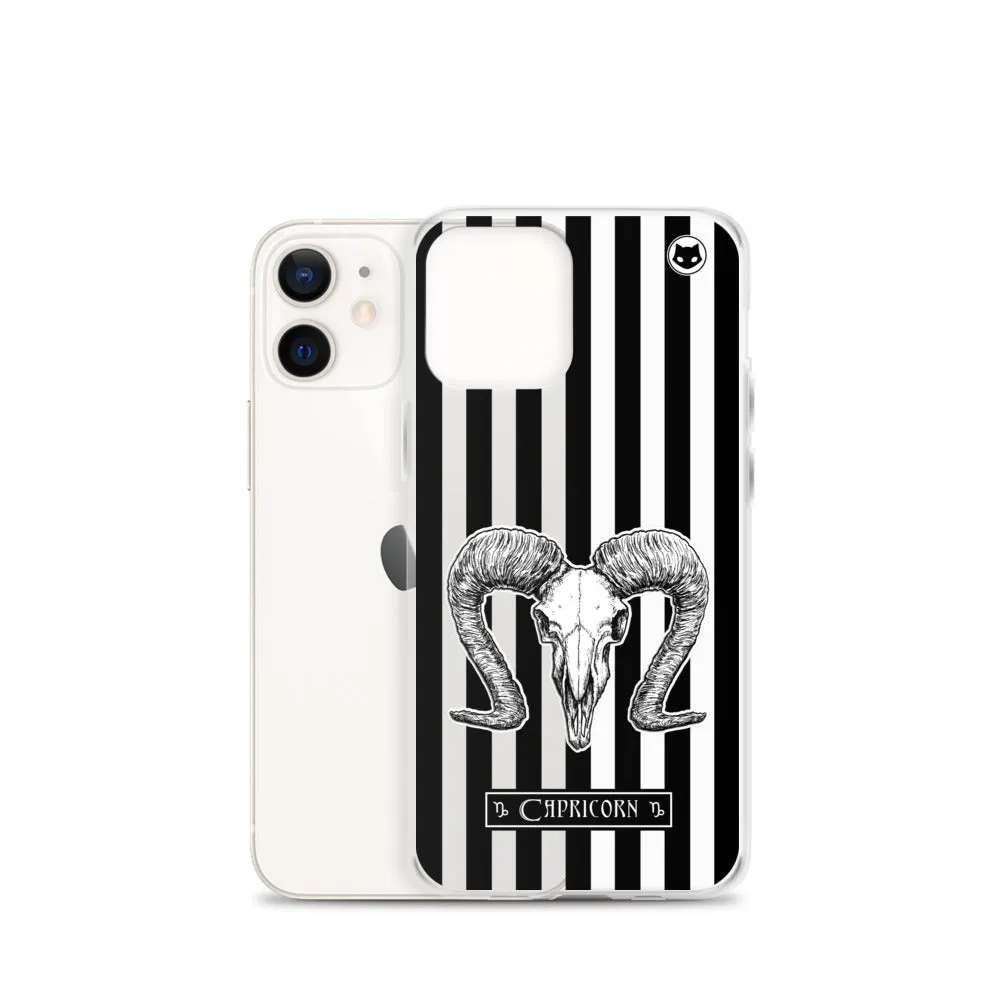 Capricorn Zodiac iPhone Case (Clear)