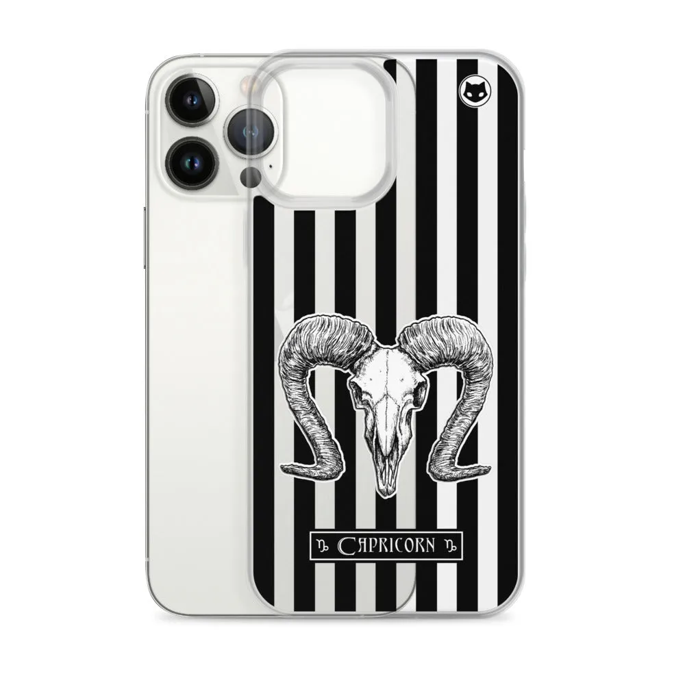 Capricorn Zodiac iPhone Case (Clear)