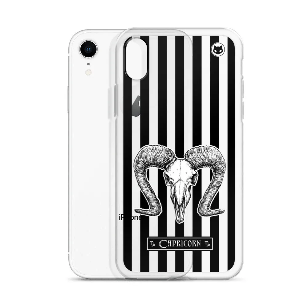 Capricorn Zodiac iPhone Case (Clear)
