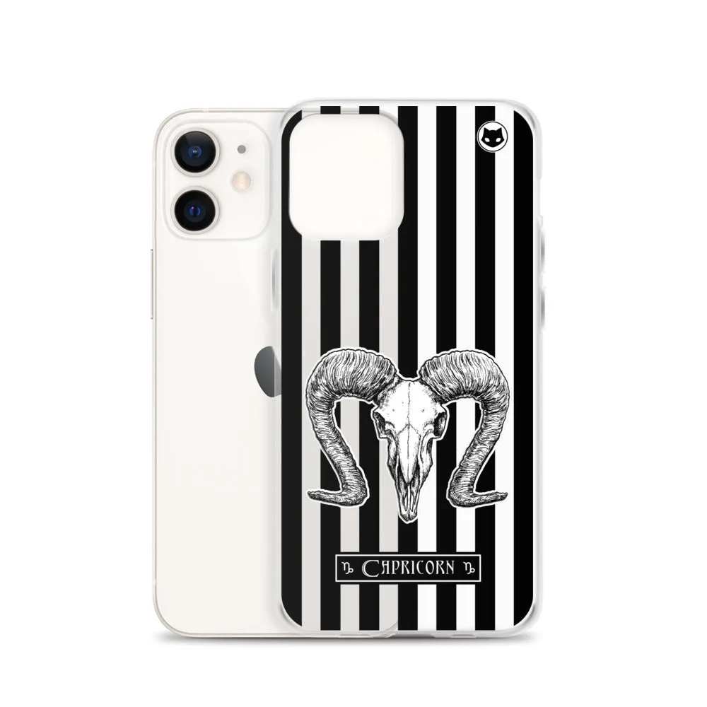 Capricorn Zodiac iPhone Case (Clear)