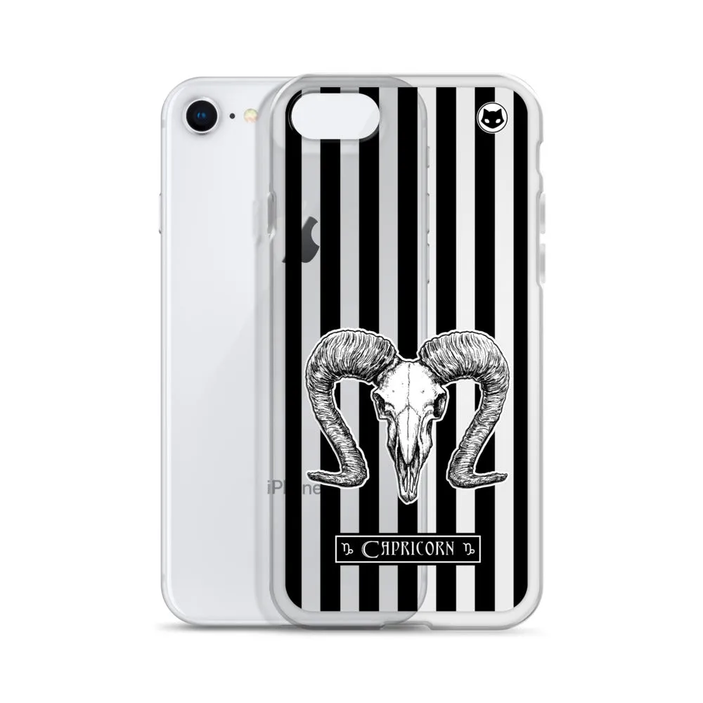Capricorn Zodiac iPhone Case (Clear)