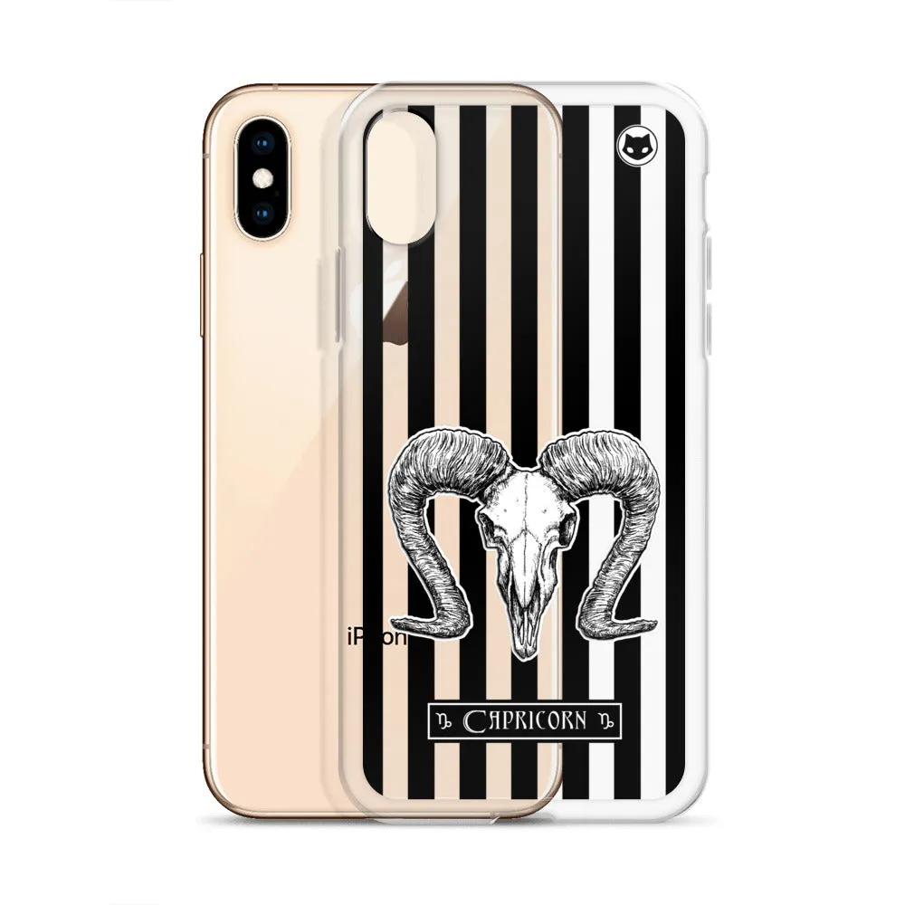 Capricorn Zodiac iPhone Case (Clear)