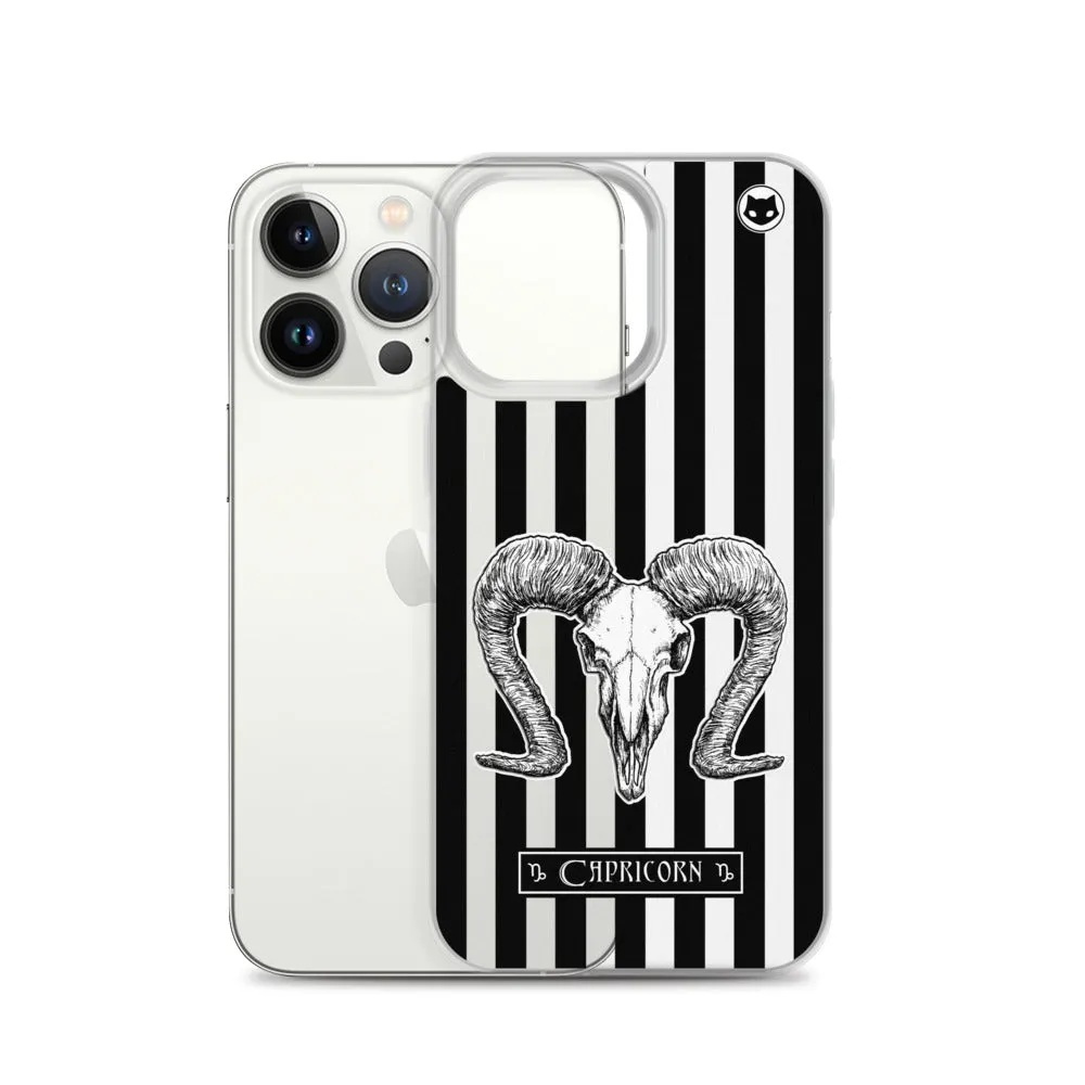 Capricorn Zodiac iPhone Case (Clear)