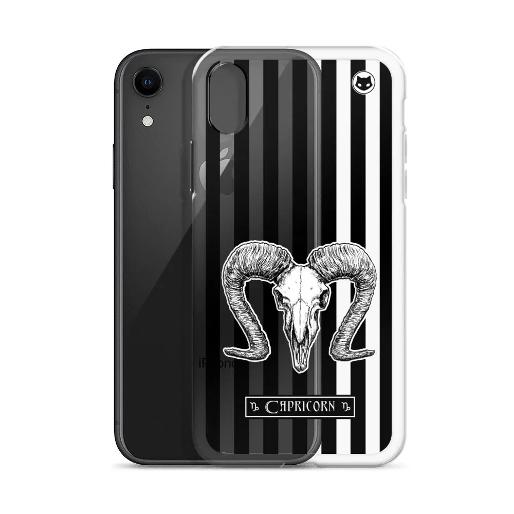 Capricorn Zodiac iPhone Case (Clear)