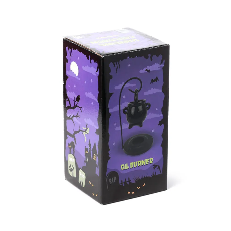 Ceramic Hanging Ceramic Oil Burner - Black Cauldron
