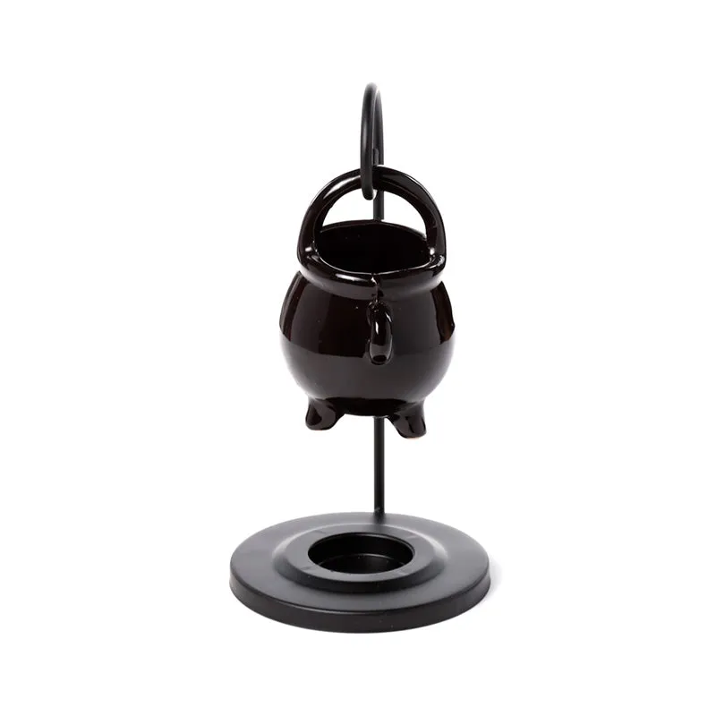 Ceramic Hanging Ceramic Oil Burner - Black Cauldron