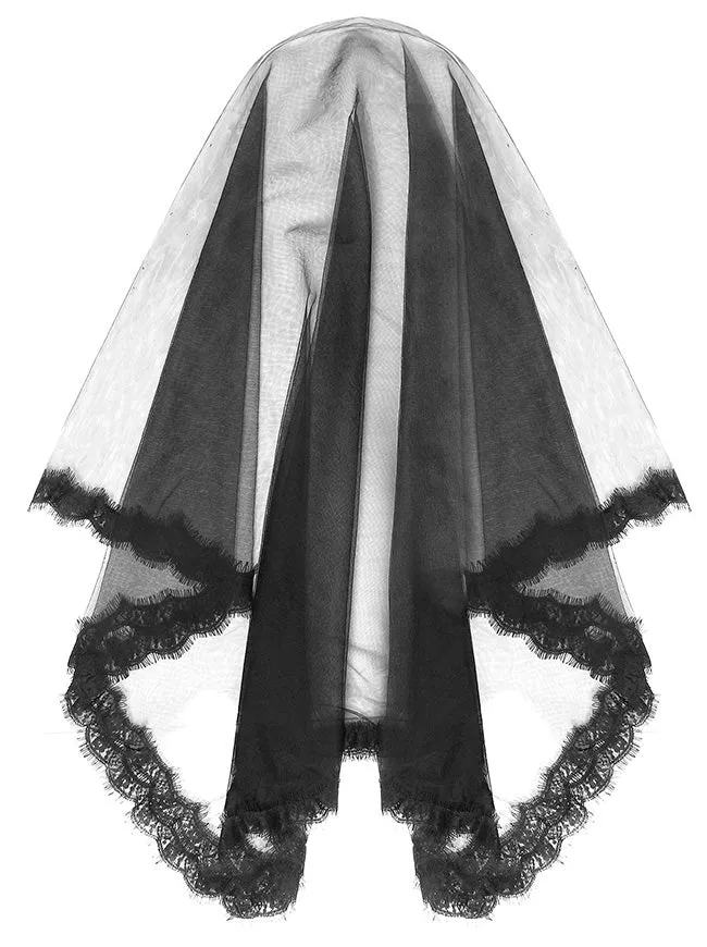 Charmian Retro Lace Brides Veil Church Chapel Mantilla Latin Mass Head Covering