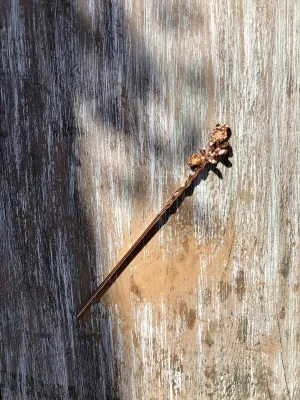 Cherry blossom Gold Hair Stick