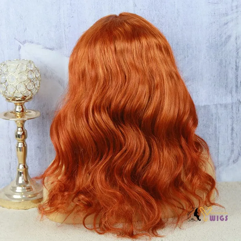 Chloe Burnt Orange Brazilian Body Wave 13x4 Lace Front Wig