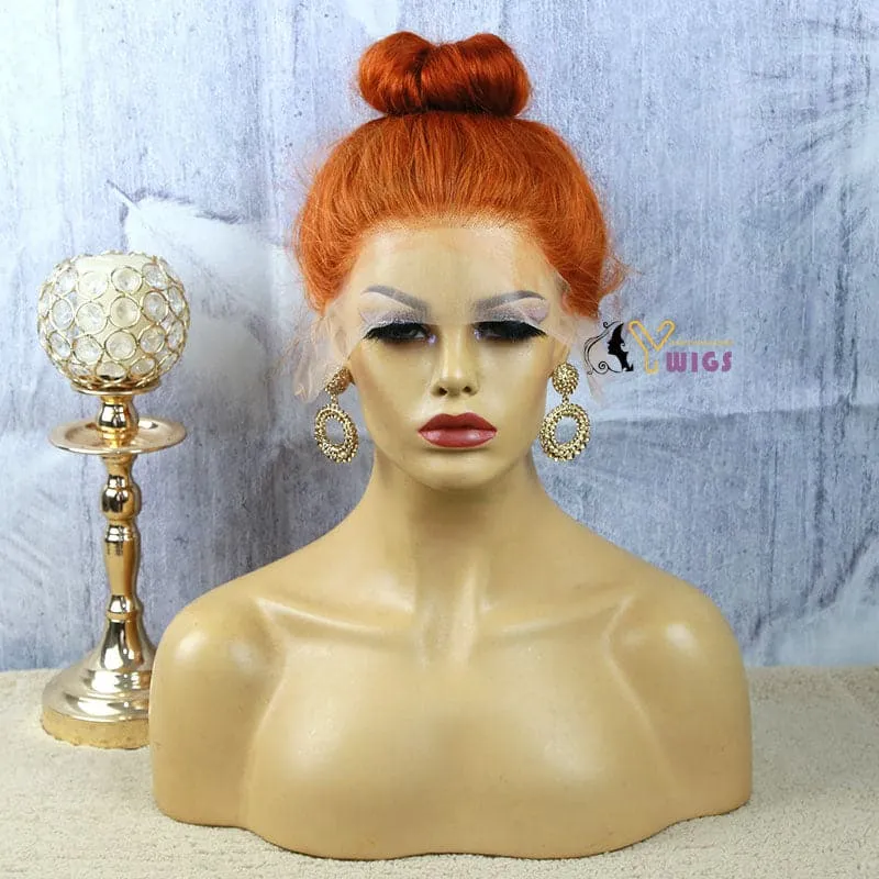 Chloe Burnt Orange Brazilian Body Wave 13x4 Lace Front Wig