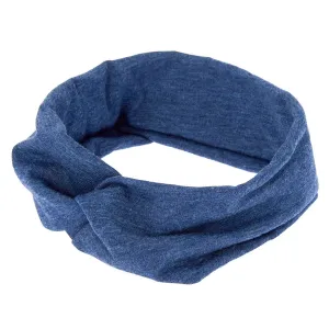 Claire's Wide Jersey Twisted Headwrap - Navy