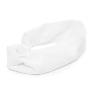 Claire's Wide Jersey Twisted Headwrap - White