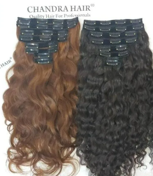 Clip-ins Hair Extensions North Indian Raw Hair