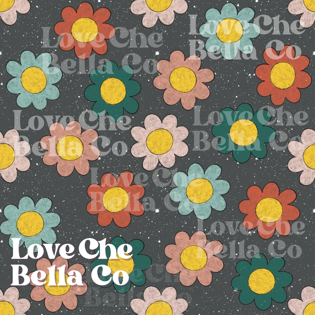 Coloring flowers - Seamless File