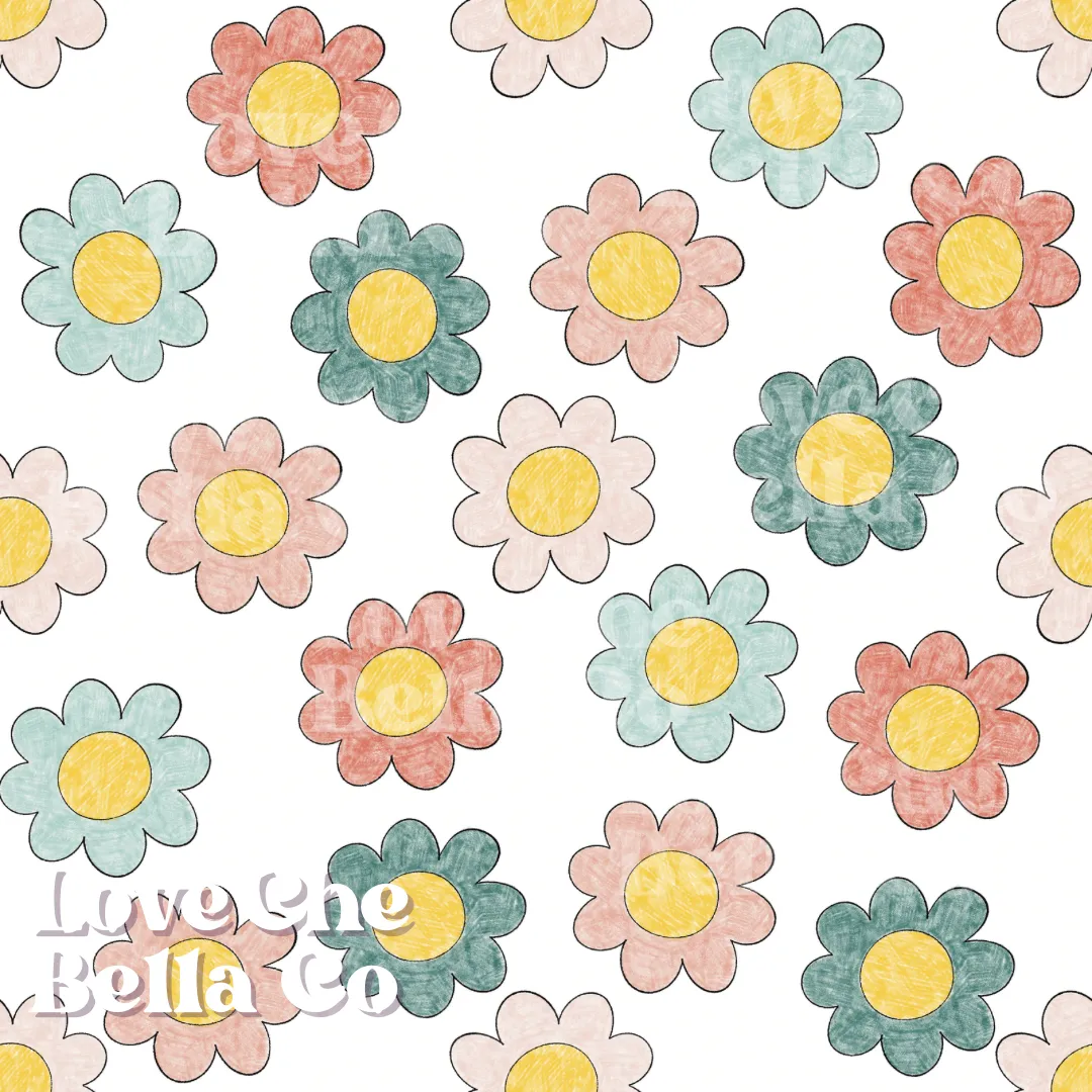 Coloring flowers - Seamless File