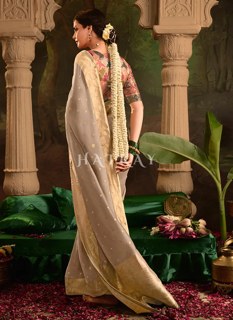 Copper Beige Traditional Saree
