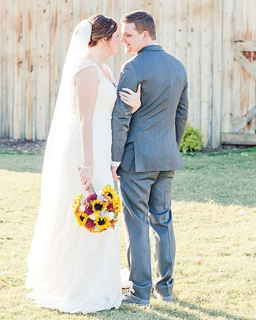 Custom Choose Your Own Accent Colors - Sunflower Bouquet with Baby's Breath and Greenery