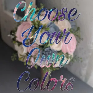 Custom Choose Your Own Colors Bouquet with Mixed Greenery