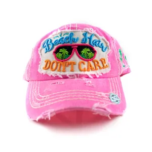 Dad Cap - Beach Hair Don't Care, Pink