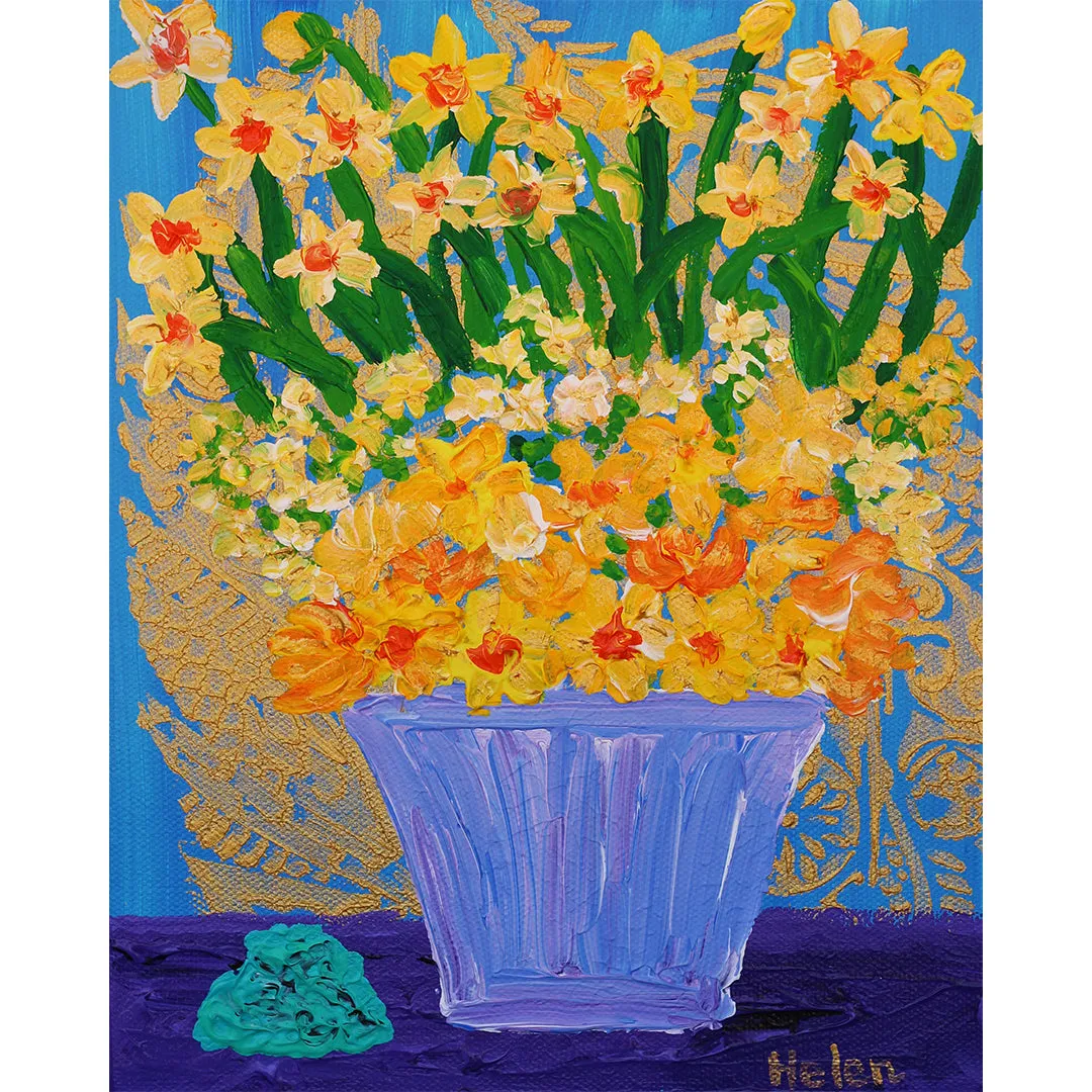 December Narcissus & Turquoise