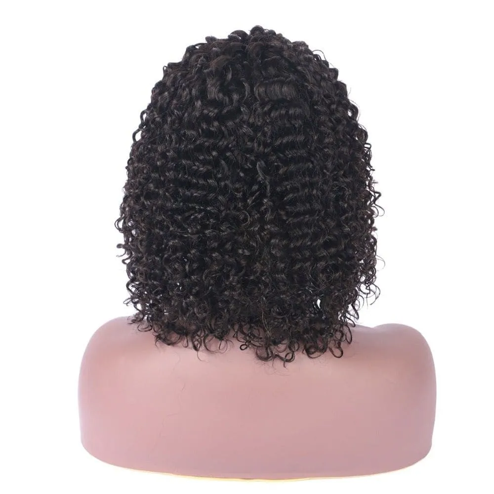 Deep Curly Human Hair 360 Lace Frontal Bob Wigs BOB019