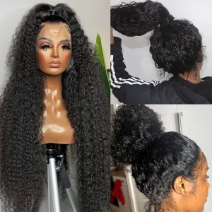 Deep Wave Front Wig 360 Lace Front Wig Human Hair Brazilian Remy Wigs Soft 13x4 Preplucked HD Lace Frontal Human Hair Wigs