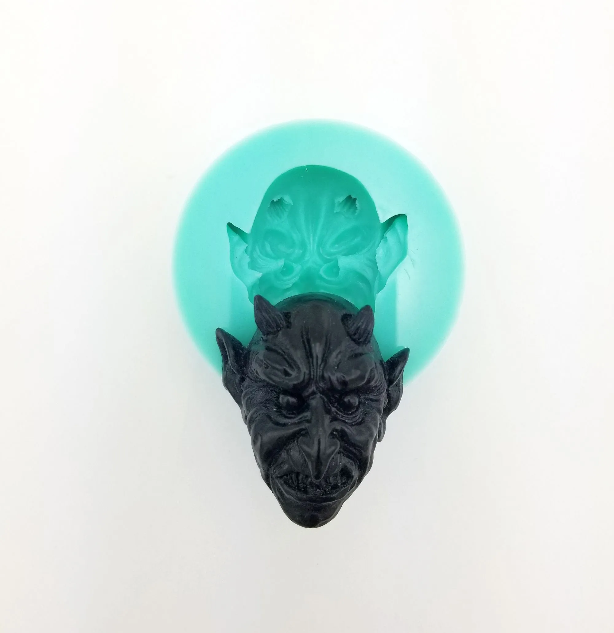 Devils Head Silicone Mold Flexible  for Crafts, Resin, Clay Fondant Chocolate.