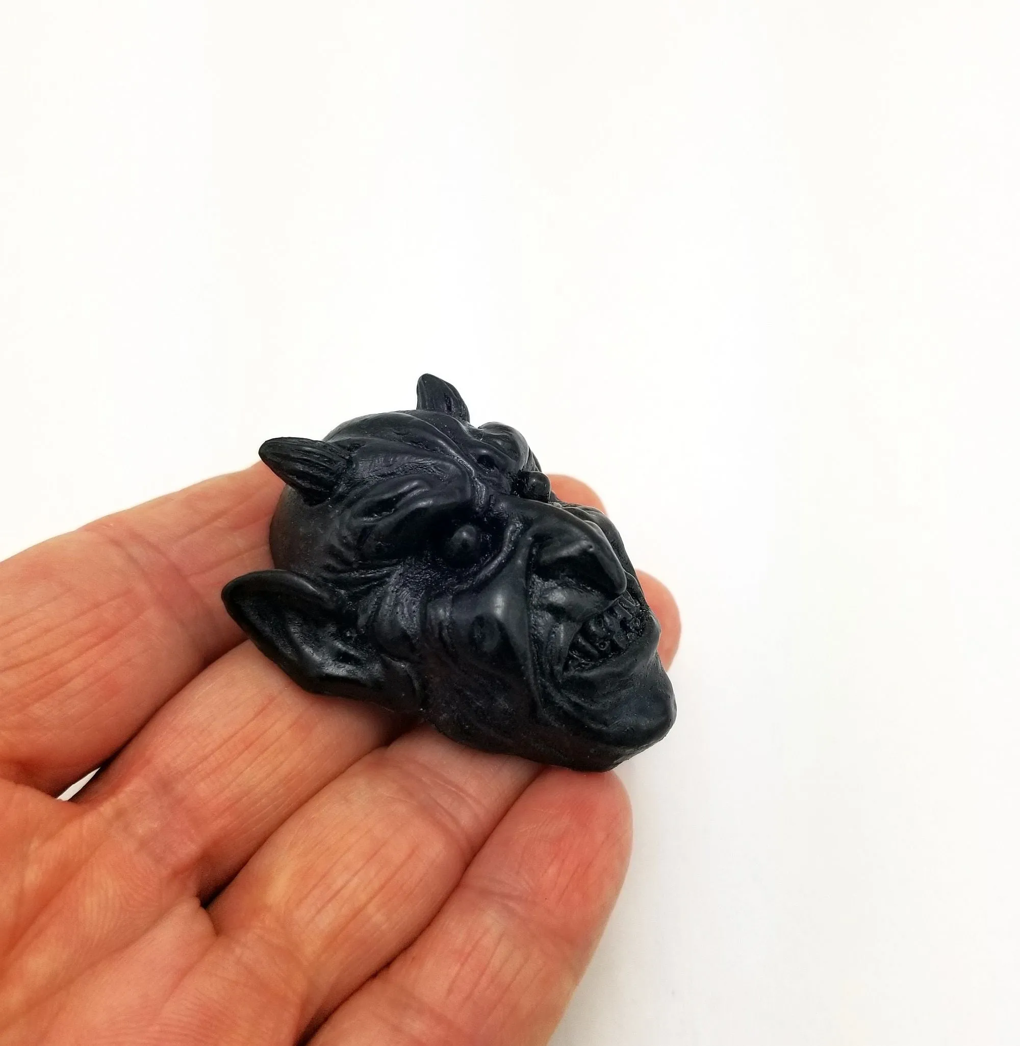 Devils Head Silicone Mold Flexible  for Crafts, Resin, Clay Fondant Chocolate.