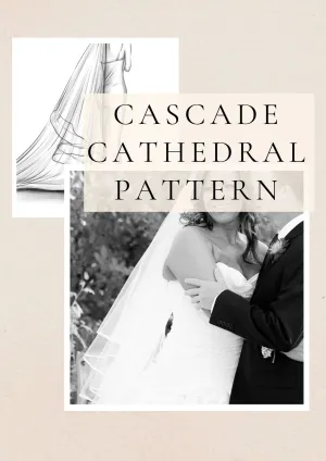 DIY Angel Cut Cathedral Wedding Veil, Cascade Ribbon Veil