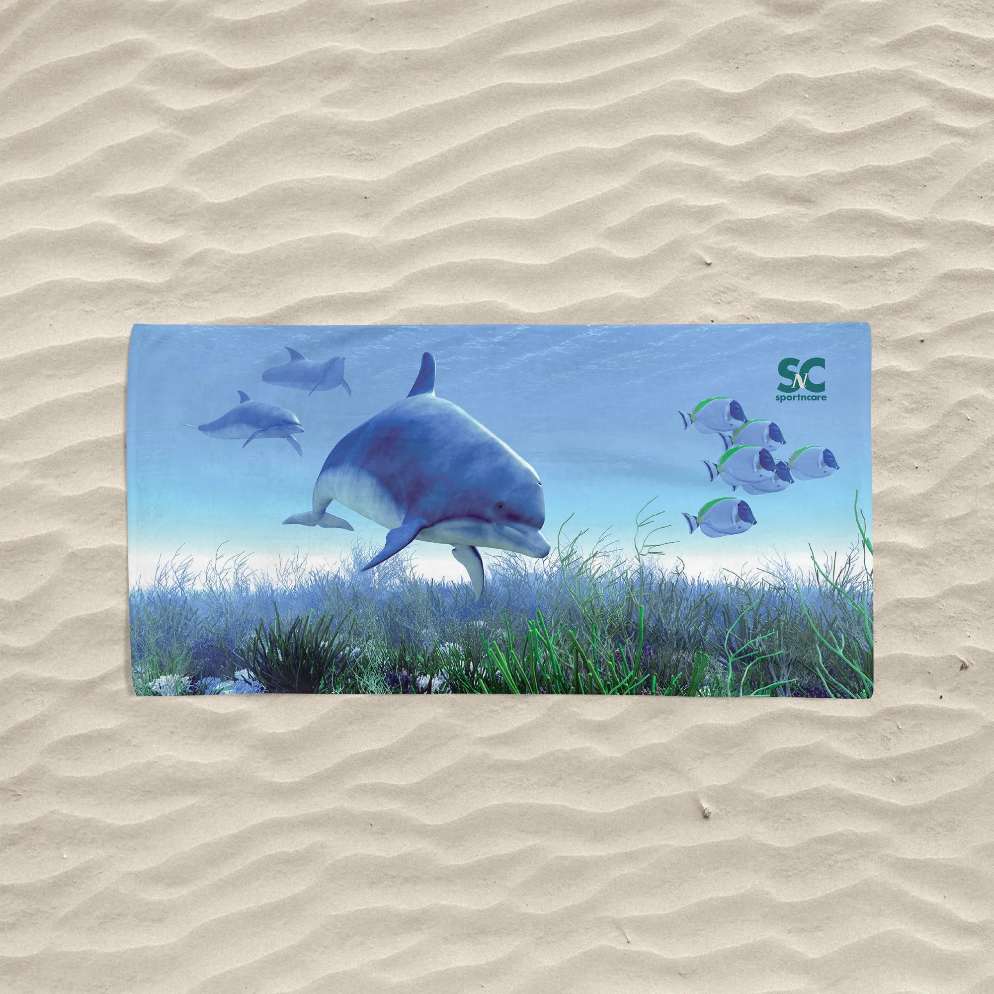 DOLPHIN SCENE TOWEL