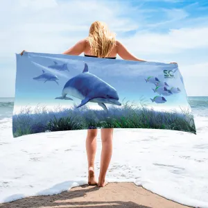 DOLPHIN SCENE TOWEL