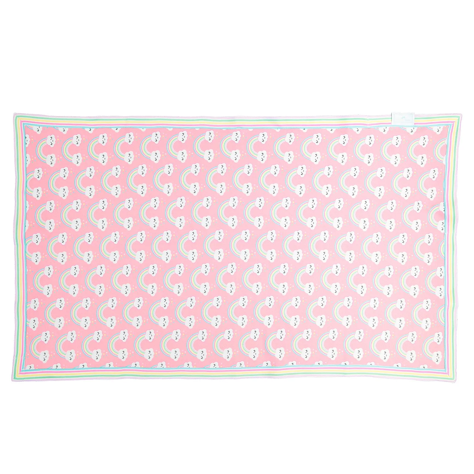 Drops of Rainbow Girls Beach Towel