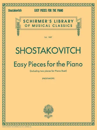 Easy Pieces for the Piano (including 2 Pieces for Piano Duet) (Piano Solo)
