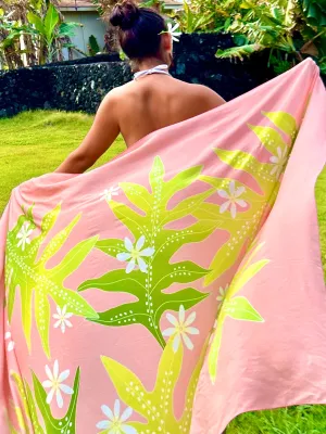 ECO PAREO - TIARE FERN Peach -  FULL LIGHT SIZE