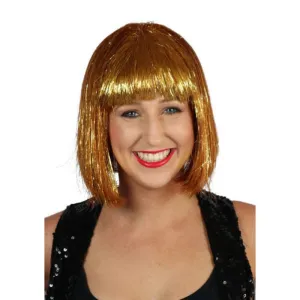Egyptian Goddess Gold Tinsel Wig