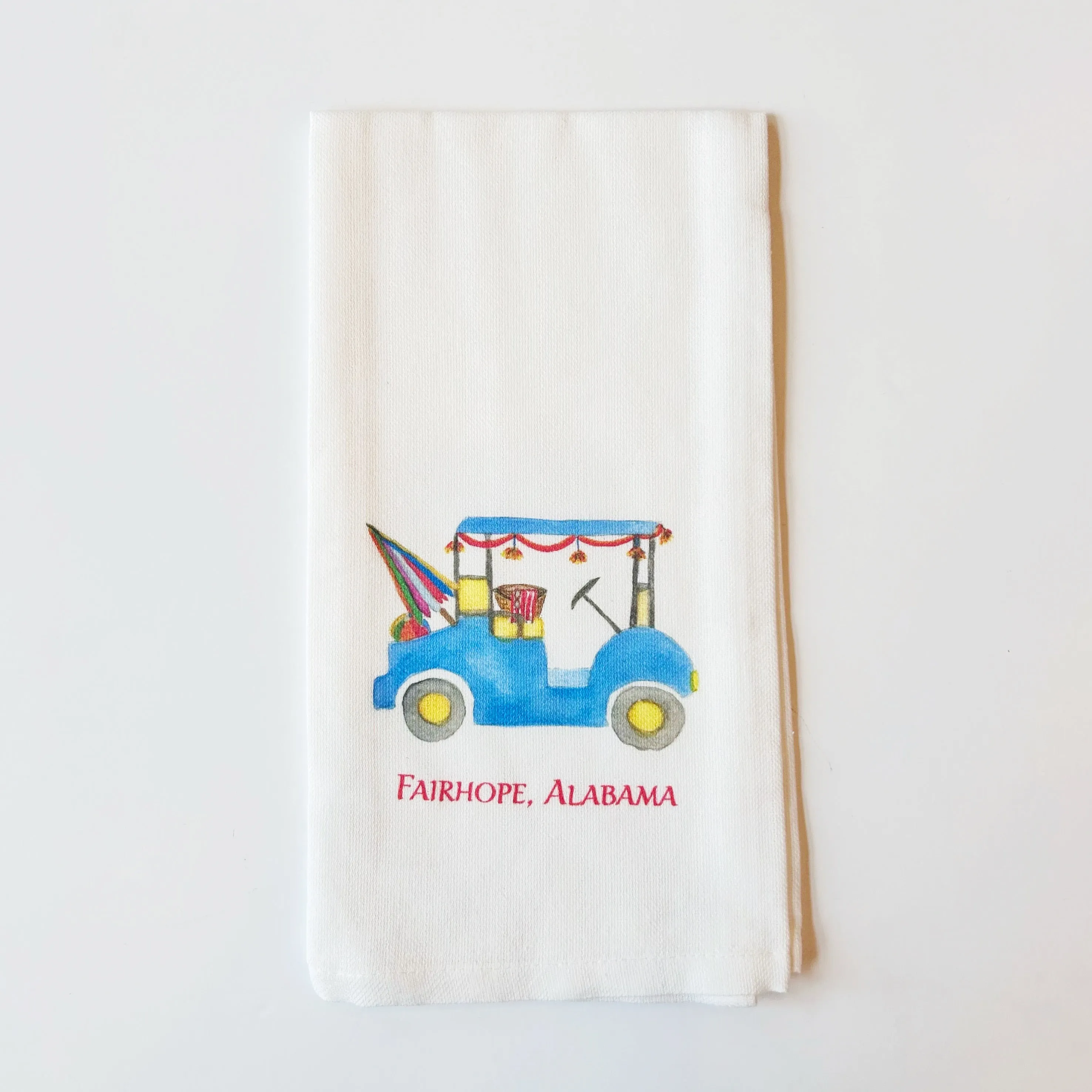 Fairhope, AL Beach Chair Kitchen Towel