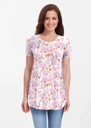 Fanfare (8042) ~ Short Sleeve Butterknit tunic