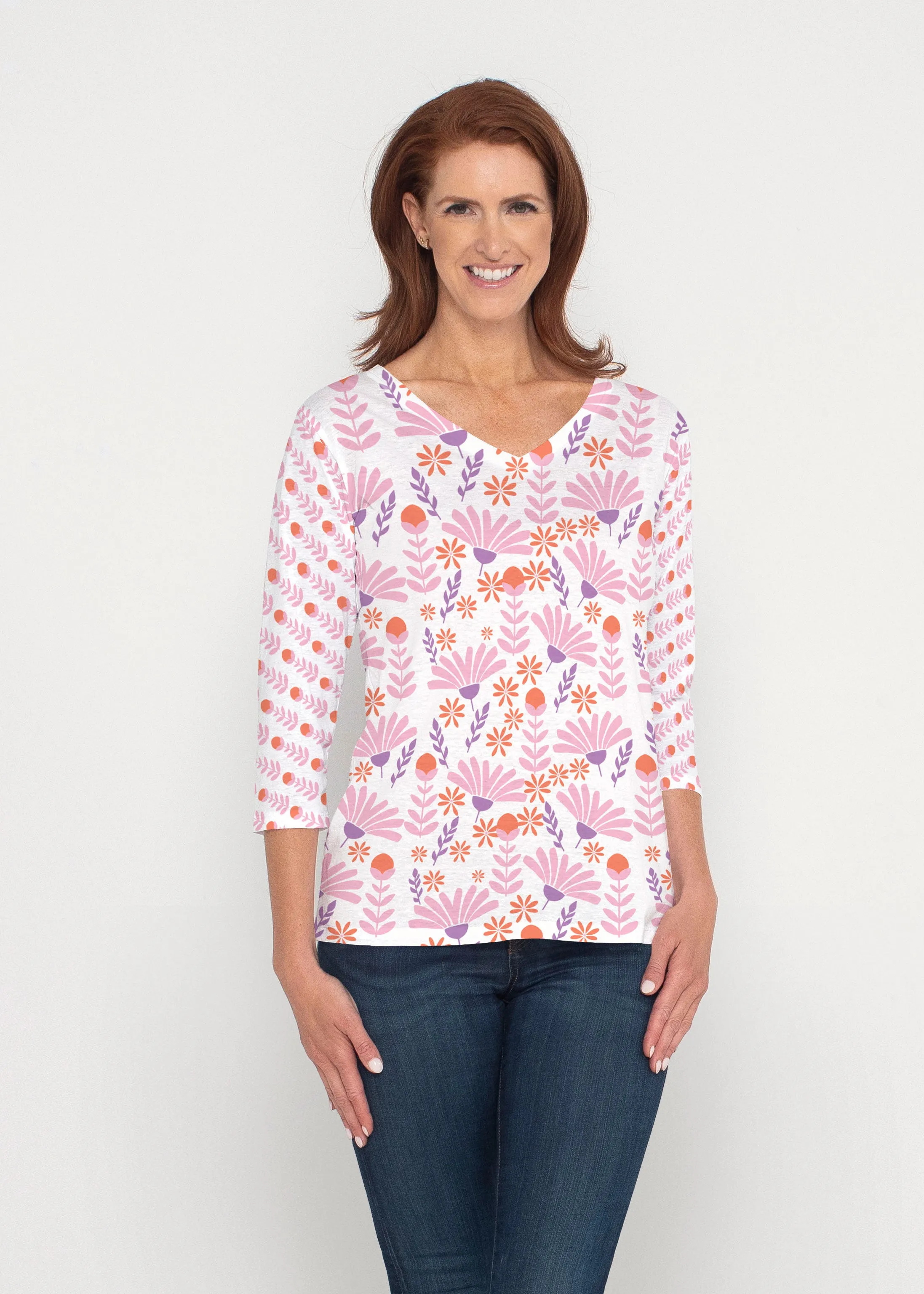 Fanfare (8042) ~ Signature 3/4 V-Neck Shirt
